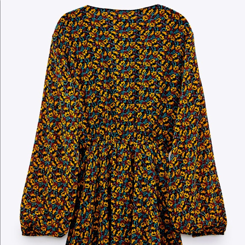 ZARA FLORAL PRINTED SHORT DRESS NEW WITH TAG